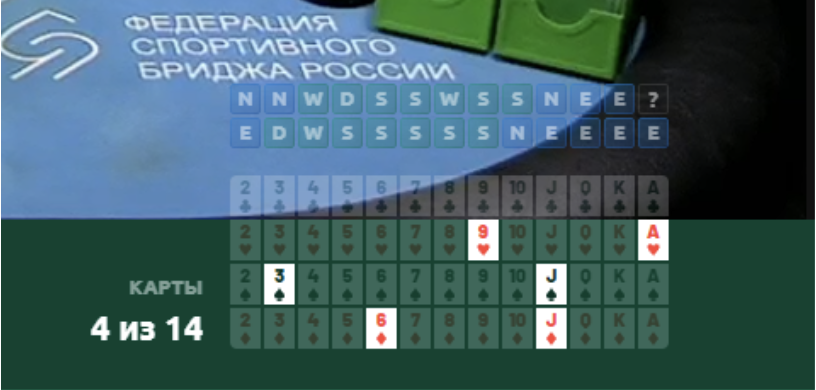 Последние результаты и выпавшие карты